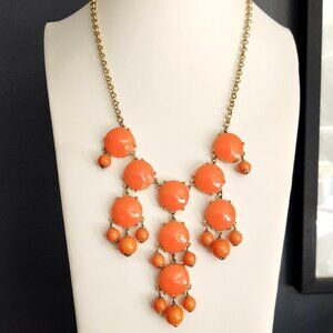 Shades of orange bubble necklace